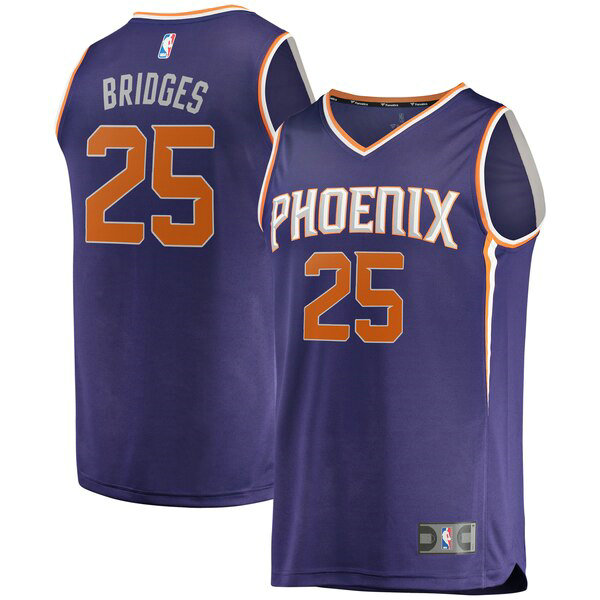 Maillot Phoenix Suns Homme Mikal Bridges 25 Icon Edition Pourpre